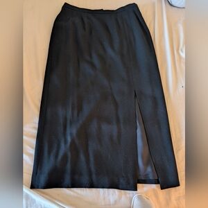 Vintage Jacqueline Ferrari Worsted Wool Midi Skirt